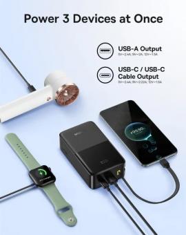 Універсальна мобільна батарея Baseus EnerFill FC51 Bipow2 Pro 30000mAh 22,5W build cab.USB-C black (E0028100): 3