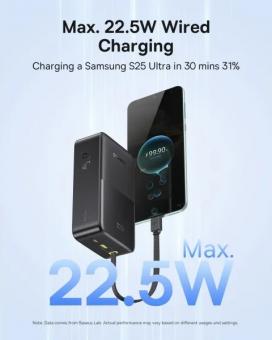 Універсальна мобільна батарея Baseus EnerFill FC51 Bipow2 Pro 30000mAh 22,5W build cab.USB-C black (E0028100): 4