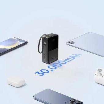 Універсальна мобільна батарея Baseus EnerFill FC51 Bipow2 Pro 30000mAh 22,5W build cab.USB-C black (E0028100): 8