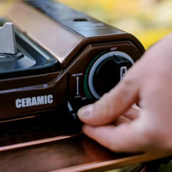 Плита газова портативна Tribe Ceramic інфрачервона з керамічним пальником (T-HD-0004-brown): 13