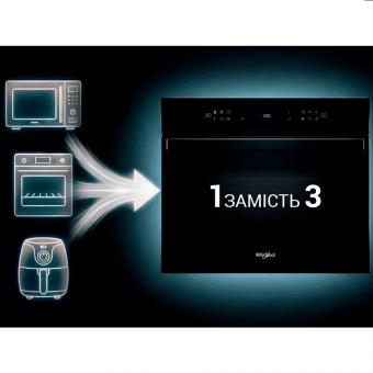 Духова шафа електрична с нвч WHIRLPOOL WCW6O7HTB: 2