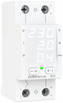 Реле мультифункціональне однофазне на 2 модулі ZUBR MF2-32 (4820120222740): 1
