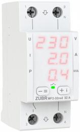 Реле мультифункціональне однофазне на 2 модулі ZUBR MF2-32 red (4820120222757): 1