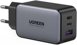 Мережевий зарядний пристрій Ugreen 3xUSB 65W GaN (2хUSB-C+USB-A) CD244: 1