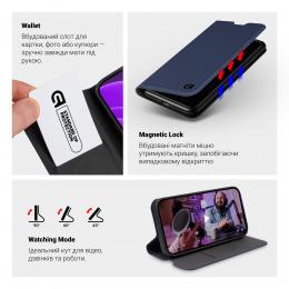 Чохол-книжка ArmorStandart OneFold Case для Xiaomi Redmi Note 15 4G Dark Blue (ARM89982): 4