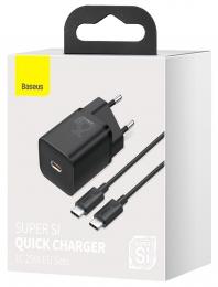 Мережевий зарядний пристрій Baseus 1xUSB 25W (USB-C) + Cable Type-C black (TZCCSUP-L01): 8