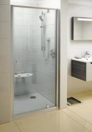 Душові двері RAVAK PDOP 1-80, скло TRANSPARENT, профіль сатин (03G40U00Z1): 1